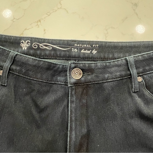 Coldwater Creek Natural Fit Bootcut Leg Denim Super Dark Blue Jeans - Like New - Picture 2 of 13